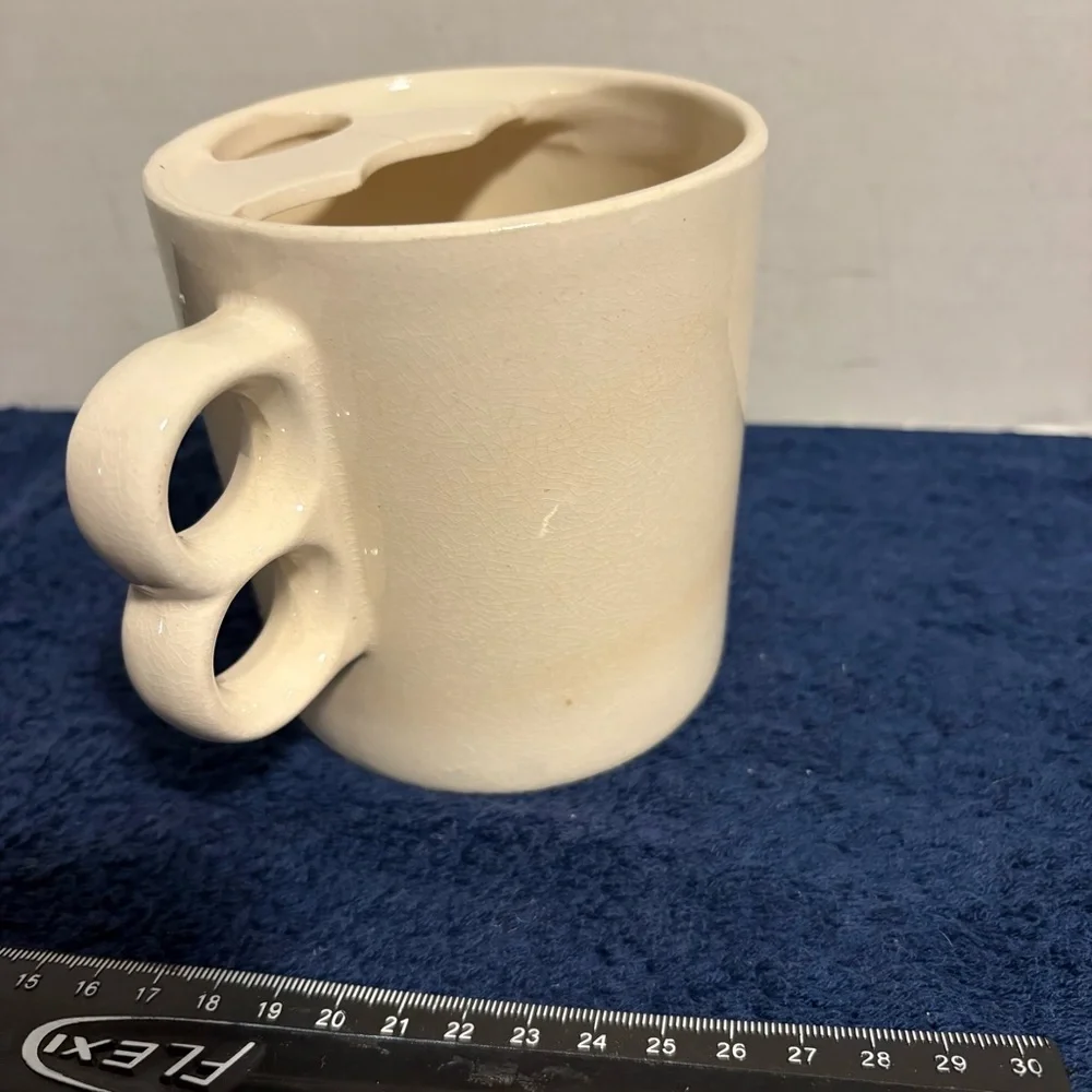 Vintage Shaving Mustache Mug Cup w/ Brush “So's Your Father's Mustache” - Japan